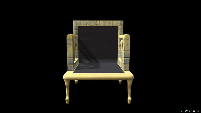 Sketch Fab image of Queen Hetepheres Chair