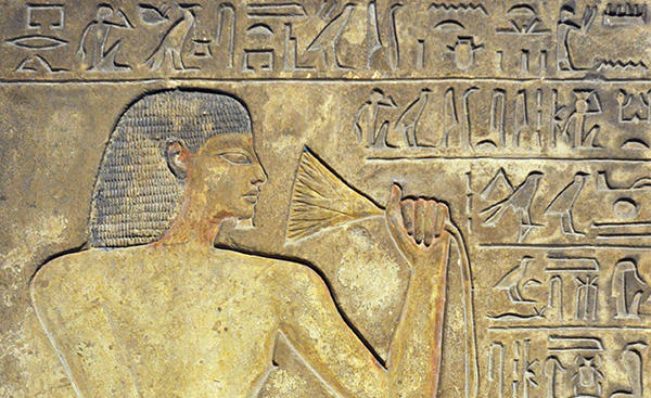An Ancient Egyptian relief.