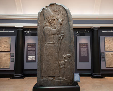 A shot of an artifact in the Mesopotamian gallery.