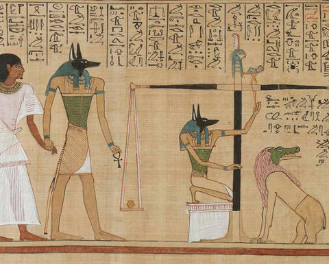 Detail of Hunefer: Papyrus of Hunefer.
