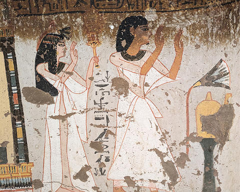 Art from the walls of the tomb.